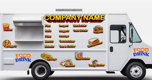 Burger van catering - burger, trailer