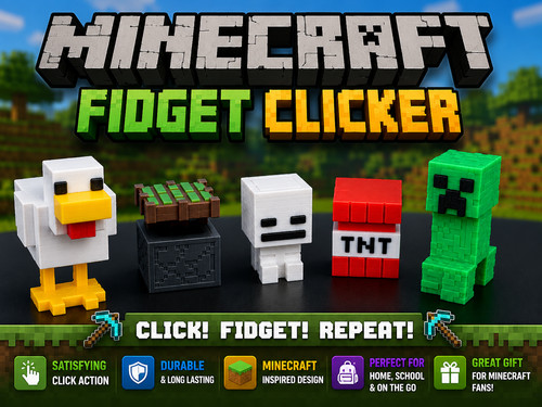 Printed minecraft style - 3d,