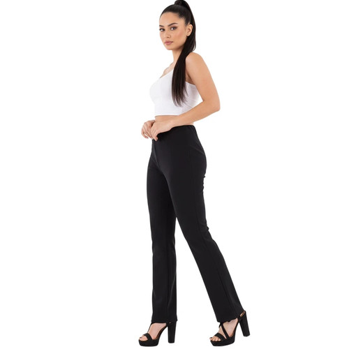 Women bootleg flared trousers - bootleg,