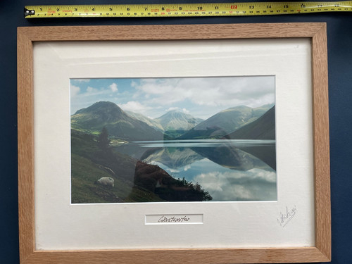 Signed photographic print - signed,