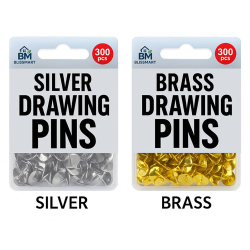 300 brass drawing pins - 300,