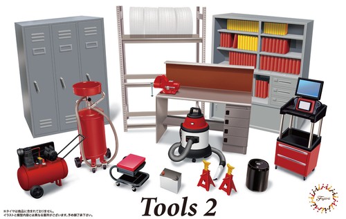 Scale fujimi garage tools - 1:24,