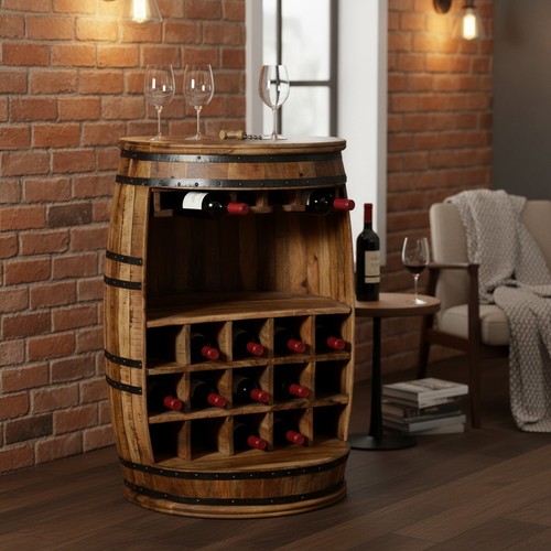 Barrel wine rack wooden free - barrel,