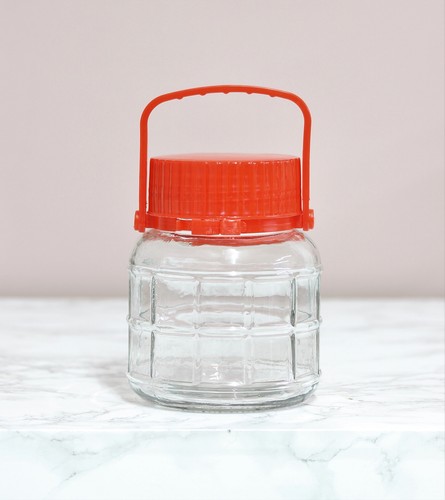 Large glass pickle preserve - glass,