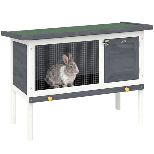 Pawhut rabbit hutch guinea - pawhut, hutch,