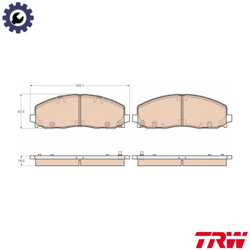 Brake pad set - brake,