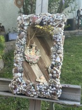 Vintage Seashell Mirror Square