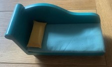 Vintage Dolls House Wooden Day Bed.