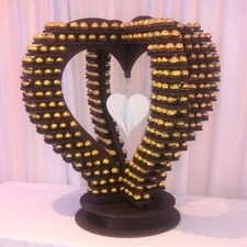 3d Loveheart Ferrero Rocher  Stand.  Unique  Design.  90cm High. Holds 800 Chocs
