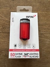 Infini Tron 50 Lumens Micro USB Rear Light With QR Bracket Black W/ Red Lens