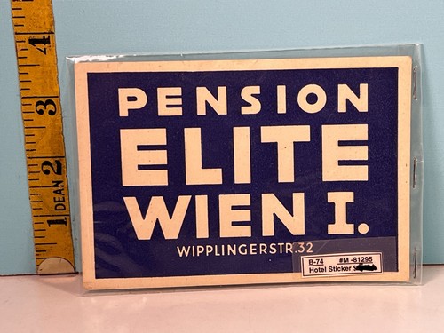 Vintage pension elite wien - wien, i