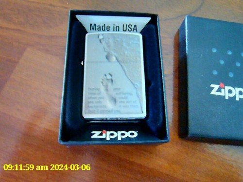 Zippo lighter footprints - lighter,
