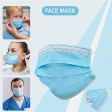 Face Masks Blue Disposable 3