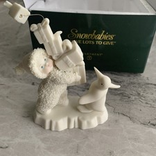 Snowbabies Department 56 I Have Lots To Give, 2002 Christmas Ornament Made USA