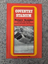 COVENTRY BRANDON STADIUM BANGER CAR RACING MEETING PROGRAMME 28/10/1972