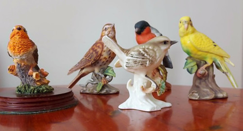 Vintage maruri porcelain birds - vintage,