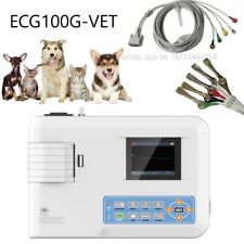 Portable Single Channel ECG100GVET Animal Digital 12 Lead EKG Machine, Printer