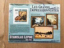 COMORES COMOROS 2009 MNH IMPERFORATE ART PAINTINGS STANISLAS LEPINE