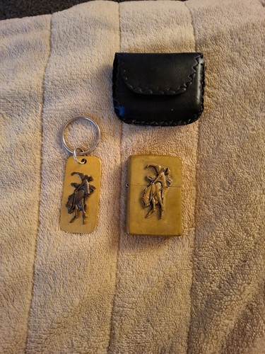 1997 solid brass zippo set - 1997,