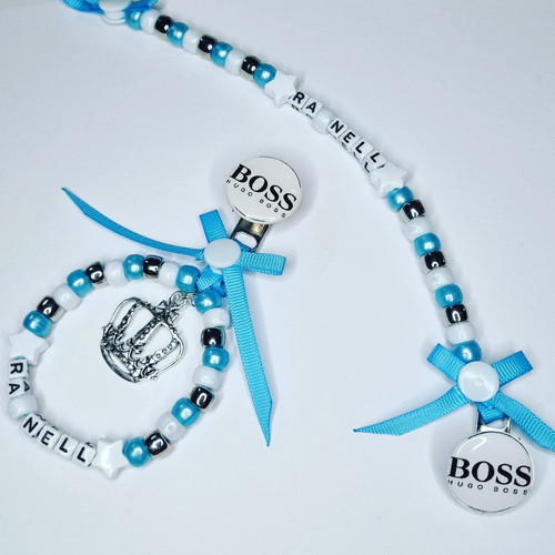 Baby boss blue white - blue,