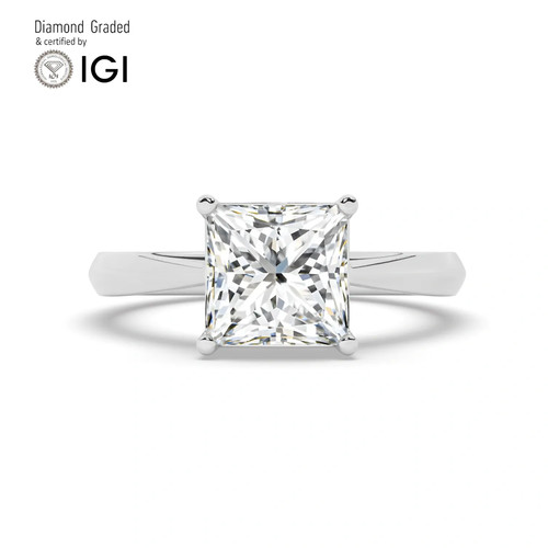 Princess diamond engagement - princess,