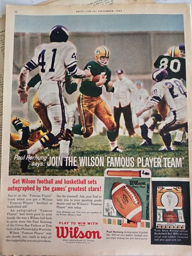 1962 wilson football - 1962,