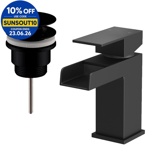 Waterfall basin sink - waterfall, mono
