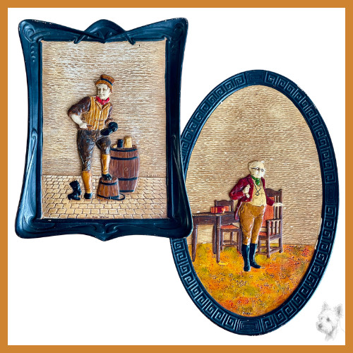 Pair bretby pottery - bretby, i
