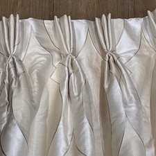 MTM CURTAINS SJ Clarke Hotel Pinch Pleat 44” W x 93” L Blanket Lined Ivory