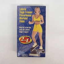 Lateral Thigh Trainer Powerhouse Workout Video VHS Brenda DyGraf 2-in-1 Cardio T