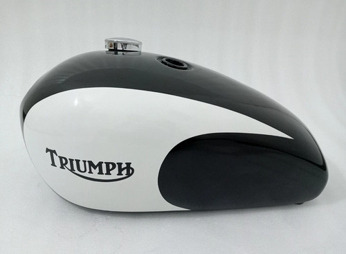 Triumph t140 black white - triumph,