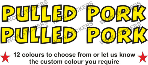 Pulled pork stickers - 2,