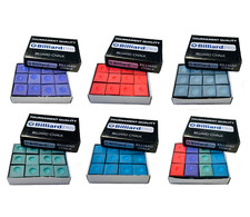 Billiard Pro Pool & Snooker Billiards Cue Tip Chalk 1, 2, 4, 6 or 12 Blocks BOX