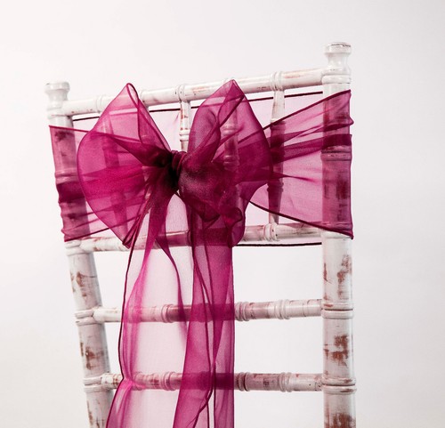 Organza chair bows - organza,