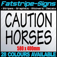 Caution horses stickers - horses,