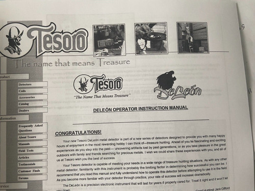 Tesoro deleon metal - deleon, detector