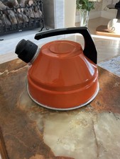 Vintage Aluminium Camping Whistling Kettle
