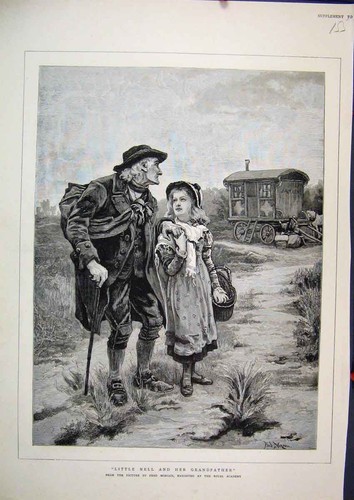 Original old antique print - original,