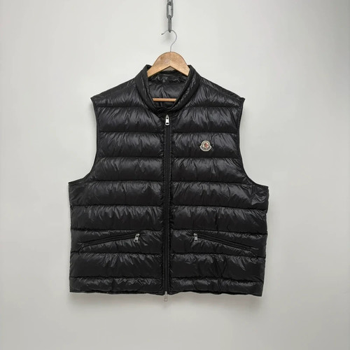 Moncler gui black down gilet - gui,