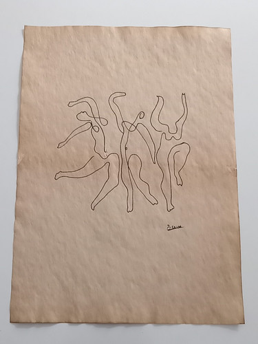 Pablo picasso drawing paper - pablo, on