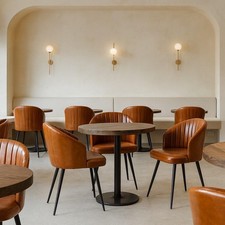 Wilson Dining Chair Tan Ribbed