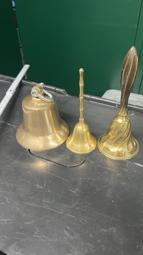 Job lot vintage brass bells - 3,