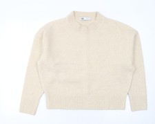 Zara Women Beige Wool Cashmere