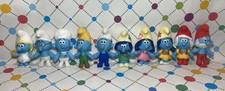 McDONALDS HAPPY MEAL TOY - SET OF 10 x SMURFS SOFT PLUSH TOYS (2022) - FULL SET