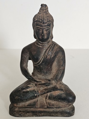 Antique thai bronze buddha - bronze,