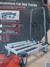 Parkside 150kg Heavy Duty Aluminium Flat Bed Trolley Platform Truck
