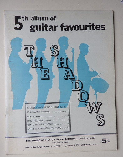 Shadows 5tth album of guitar - -,
