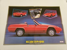 RELIANT SCIMITAR SS1 FOLD OUT SALES BROCHURE 1985
