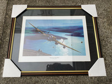 "Gibson over the Mohne" Dambusters Lancaster print by Keith Aspinall - framed