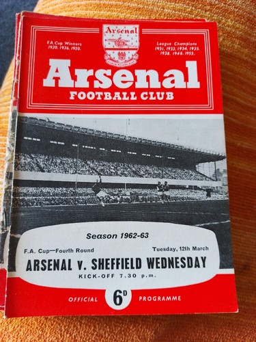 Arsenal home programmes - arsenal,